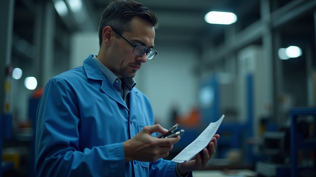 Contrôle qualité en atelier manufacturier avec inspecteur vérifiant les pièces produites