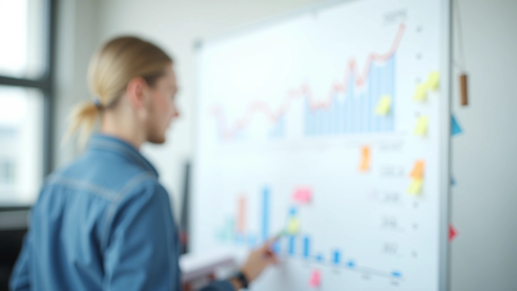 Tableau blanc avec des annotations de stratégie économique et des diagrammes analytiques d'une réunion de planification